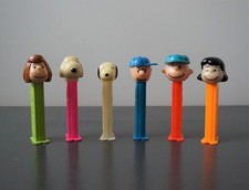 Pez Dispensers Peanuts Lot of 6 Mixed Hungary Slovenia Patty Snoopy Charlie Lucy