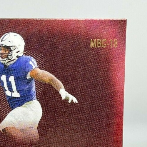 Comodín Micah Parsons 2021 mate verde esmeralda lámina 10 rayas #5/15 CHASE RC - Imagen 9 de 11
