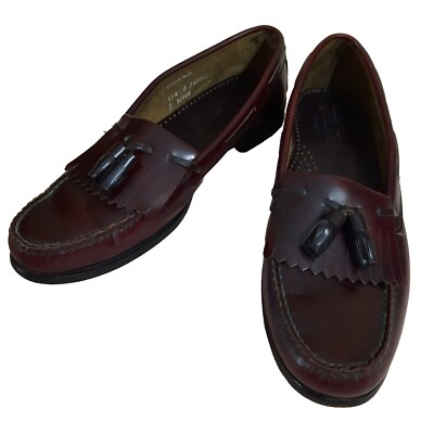 NEW!! Men’s Johnston & Men’s Classic Burgundy Leather Penny Loafers Size 11.5B Johnston and Murphy leather loafers burgundy | Mercari main image 3