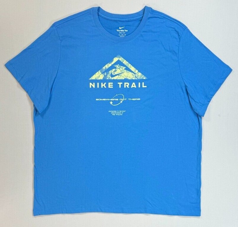 Men's Nike Dri-Fit Big and Tall Nike Trail Running Short Sleeve Shirt DZ2727