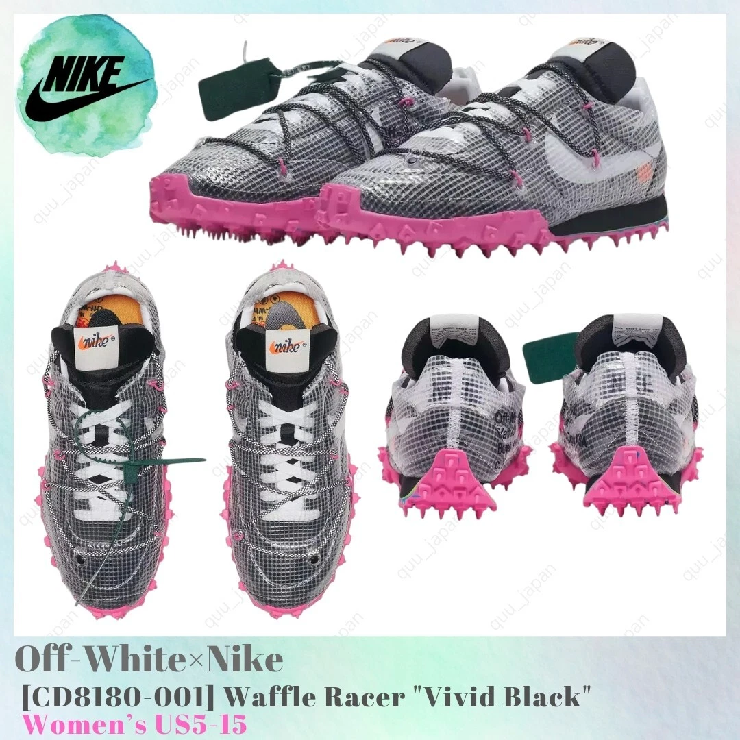 Nike x OFF WHITE Nike Waffle Racer Athletic Shoes for Women  display picture 2