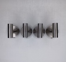 Set Of 4 Brushed Nickel Bathroom Towel Hooks HARDWARE NOT INCLUDED