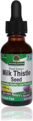 NATURE'S ANSWER, MILK THISTLE SEED Lebergesundheit 2000mg 30ml SUPER PREIS