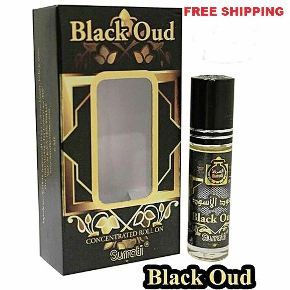 Black oud By Surrati 100% Concentrated Perfume Oil/Attar 6ml Bottle 2 PACK