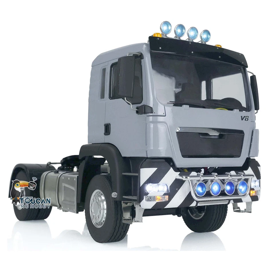 1/14 LESU RC Tractor Truck of 4x2 TGS Remote Control Metal Chassis Light Car - Image 3 of 4