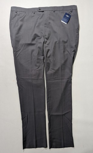 Clearance-Size 46R Mens Hart Schaffner Marx Dress Pants New York Fit Wool Gray
