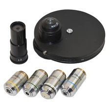 Professional Phase Contrast Microscope — Turret Condenser, Plan Optics & 5 MP PC