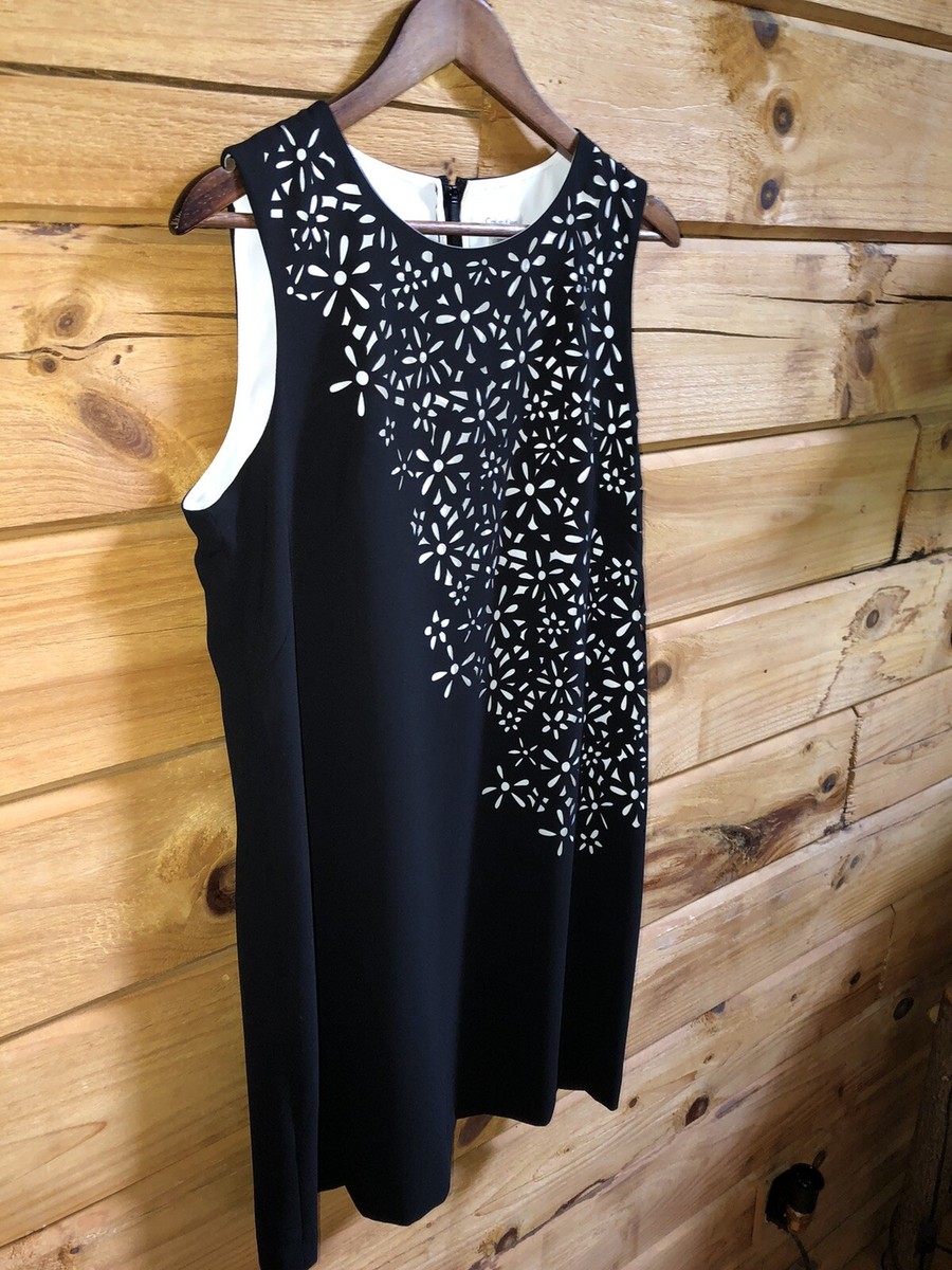 navy blue with gold dress Adrianna Papell Cap Sleeve Foil Lace Sheath Dress