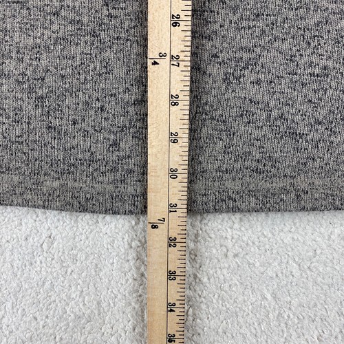 Eddie Bauer Mens Sweater Large Gray Fleece Lined Knit Long Sleeve Mock 1/4 Zip - Picture 5 of 10