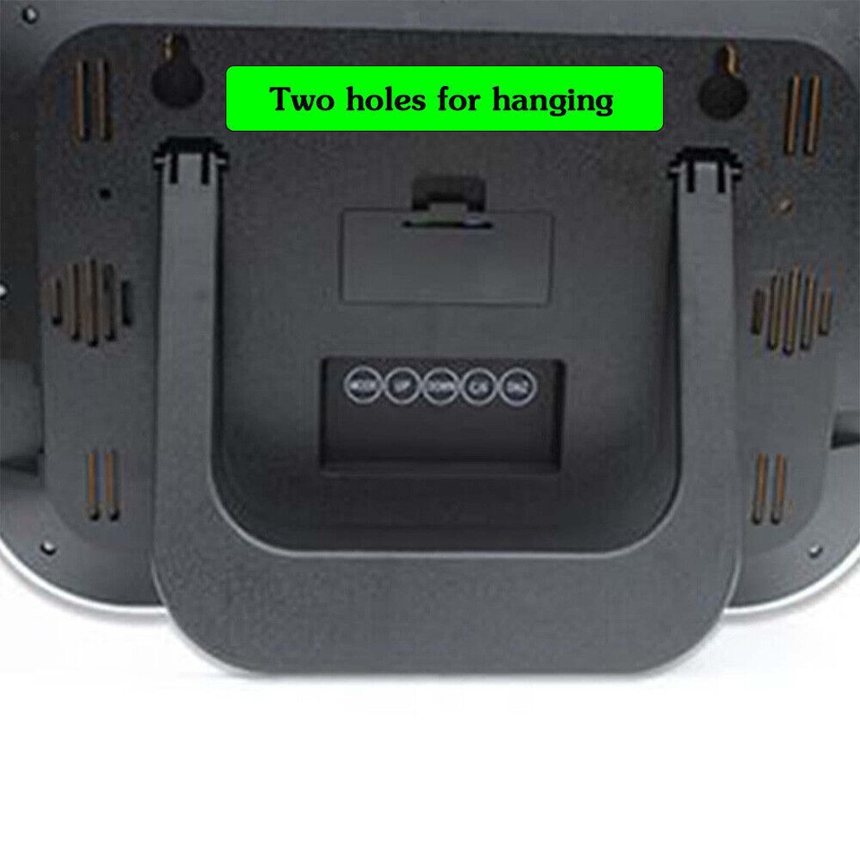 Digital Wall Clock Silent Alarm Clock Time Date Display for Office Desk