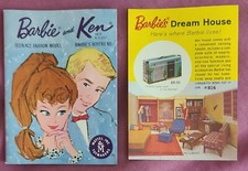 Vintage 1960s Mattel Barbie And Ken Teenage Fashion Booklet Blue Ad - Mattel