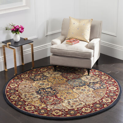 Safavieh Heritage MULTI / NAVY 3'-6'' X 3'-6'' Round Area Rug - HG510A-4R
