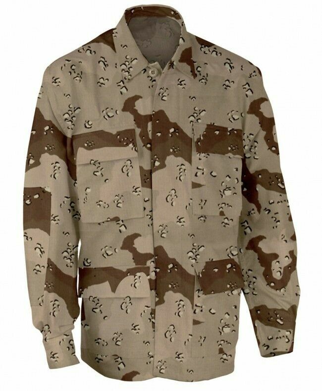 MILITARY ISSUE BDU FATIGUE TACTICAL 4 POCKET SHIRTS DESERT