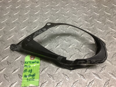 kawasaki 2007 07 2008 08 zx-6 Zx6 Zx6r headlight bezel plastic