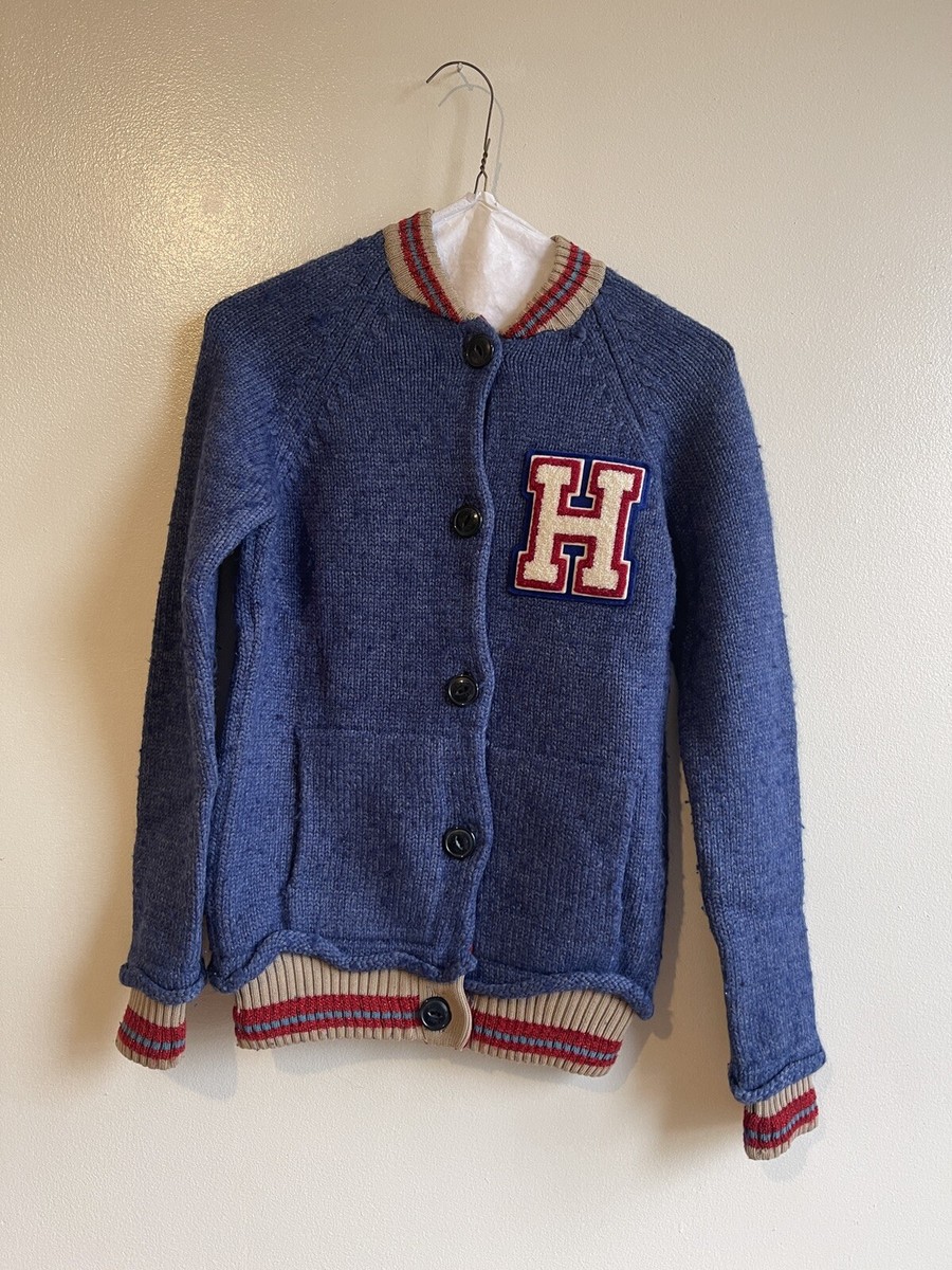 Hysteric Glamour For Ages 5 & Over Blue Knit Cardigan Cowichan