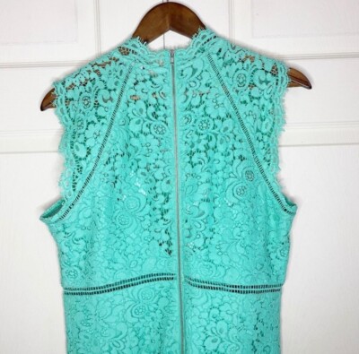 Bardot Women's NWOT Lace Sheath Mint Green Cutouts Cocktail Dress Size  Medium/8 | eBay