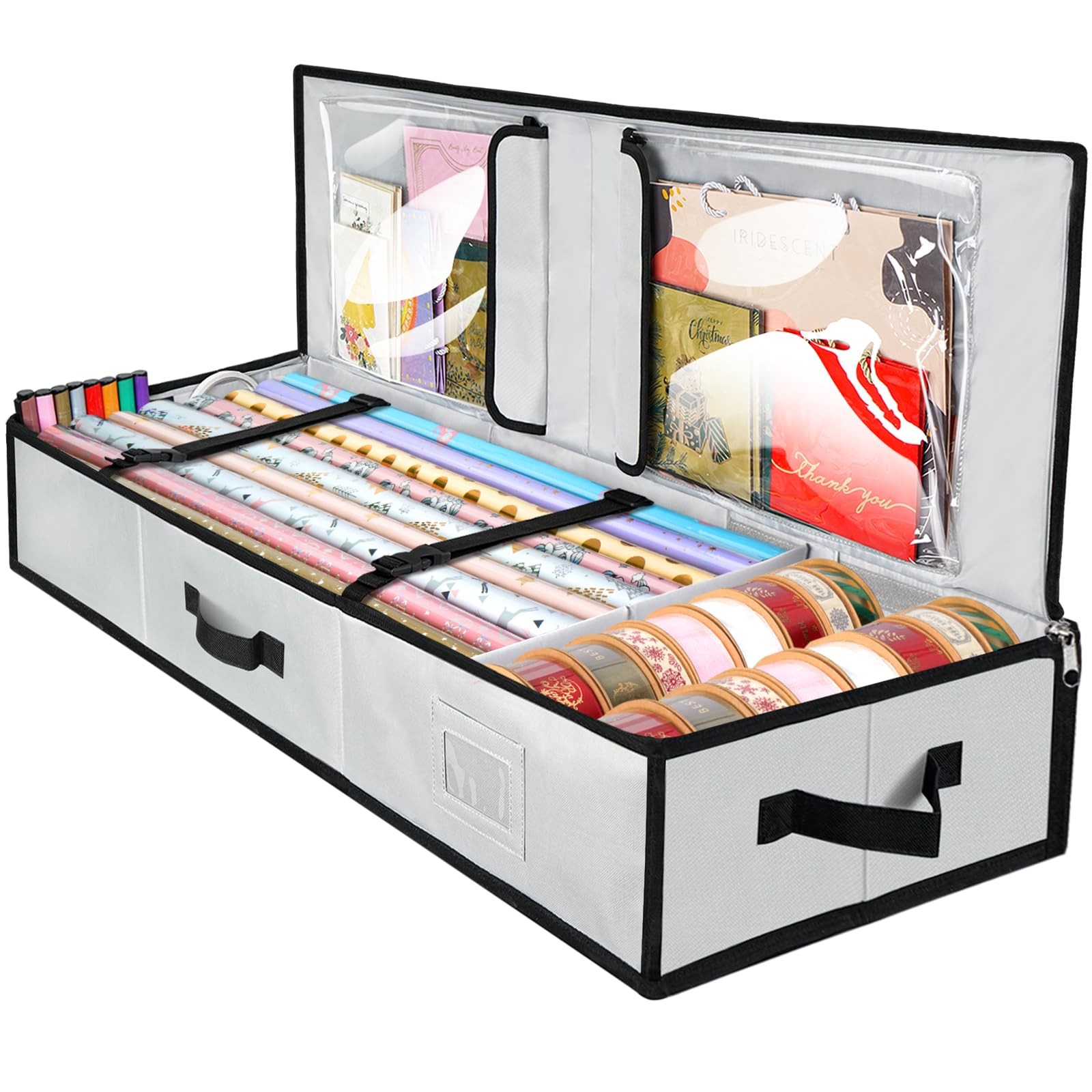 Storage Organizer, 40" Durable 600d Oxford Fabric Gift Wrap 