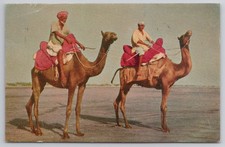 Camel Riders Clifton Beach Karachi Pakistan 1963 Chrome Postcard