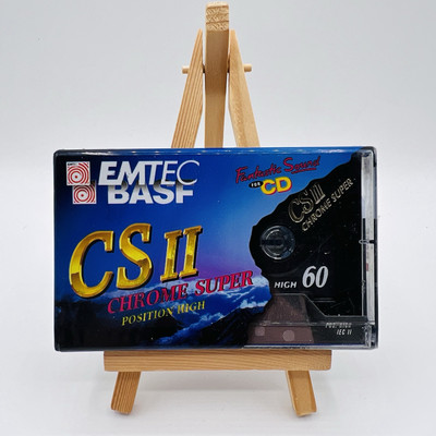 EMTEC CS II 2 60 Leerkassette Tape MC CHROME SUPER IEC II Position High NEU