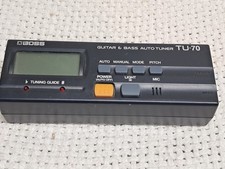 BOSS Guitar  Bass Auto Tuner TU-70 LED Screen Flat, Double Flat, Open Tuning