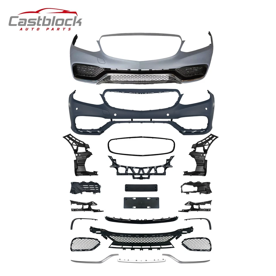 Kit de carrocería de parachoques delantero estilo AMG E63 sin PDC para Mercedes Benz 14-16 Clase E W212 Foto 2 de 4