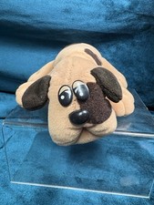 Vintage Pound Puppies Stuffed Animal Plush 1980s Mini Puppy Dog Tan  Brown 8  