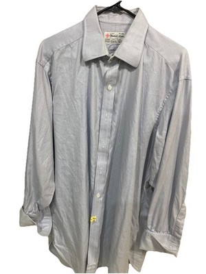 Turnbull & Asser Blue  Button-Up Shirt 17.5 44cm Made in England French cuff