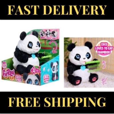 FurReal Friends Coco the Tumbling Panda Stuffed Animal Interactive 10.5'' Plush