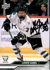 Loren Gabel Signed Autographed 2024 Upper Deck PWHL card Boston Fleet