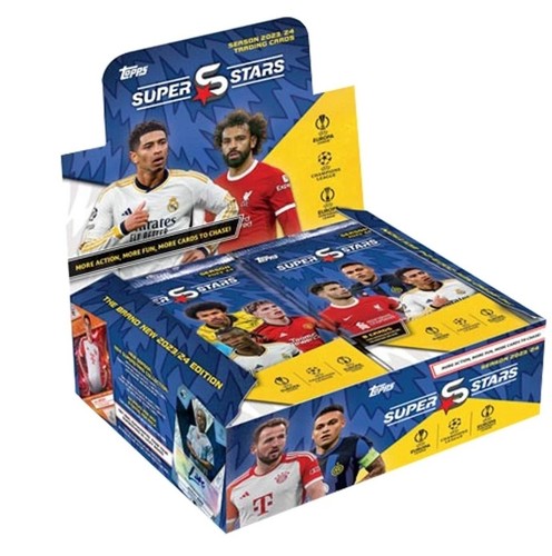 Topps UEFA Champions League Superstars 2024, 24 Packs in Sealed Box