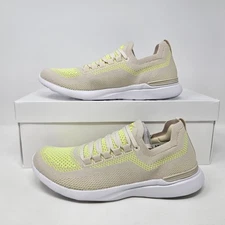 Athletic Propulsion Labs APL TechLoom Breeze 'Beige/Yellow' Shoes / Men's 7