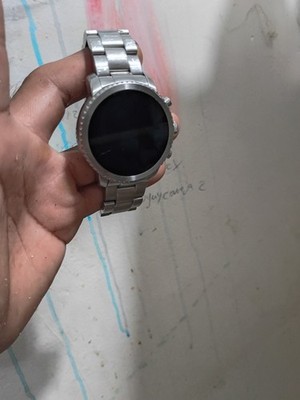 Fossil Herren Smartwatch Grau Gen 4 Explorist HR Edelstahl Touchscreen