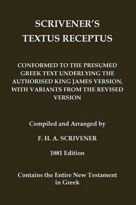 Beza | Scrivener's Textus Receptus of 1881 | Buch | Griechisch (bis 1453) (2024)