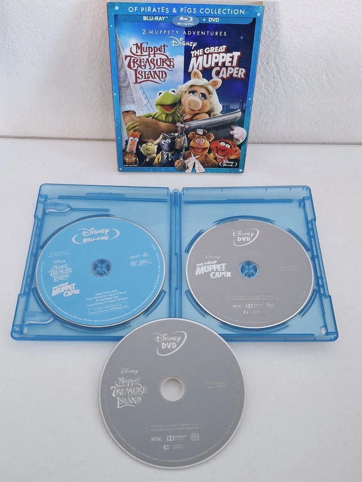The Great Muppet Caper / Muppet Treasure Island (Blu-ray + DVD, 1996) Complete - Image 4 of 4