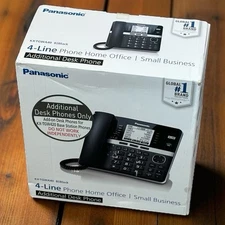 Panasonic Small Business Corded Extension Desk Phone KX-TGWA40B Black (New)