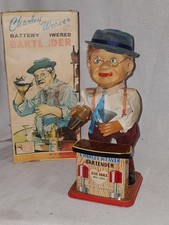 Vintage 1962 Charley Weaver Battery Powered Bartender Works