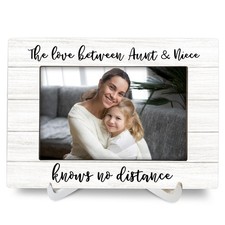 Aunt Niece Auntie Gifts 8x6 Picture Frames, Wood Photo Frame for Aunts from N...
