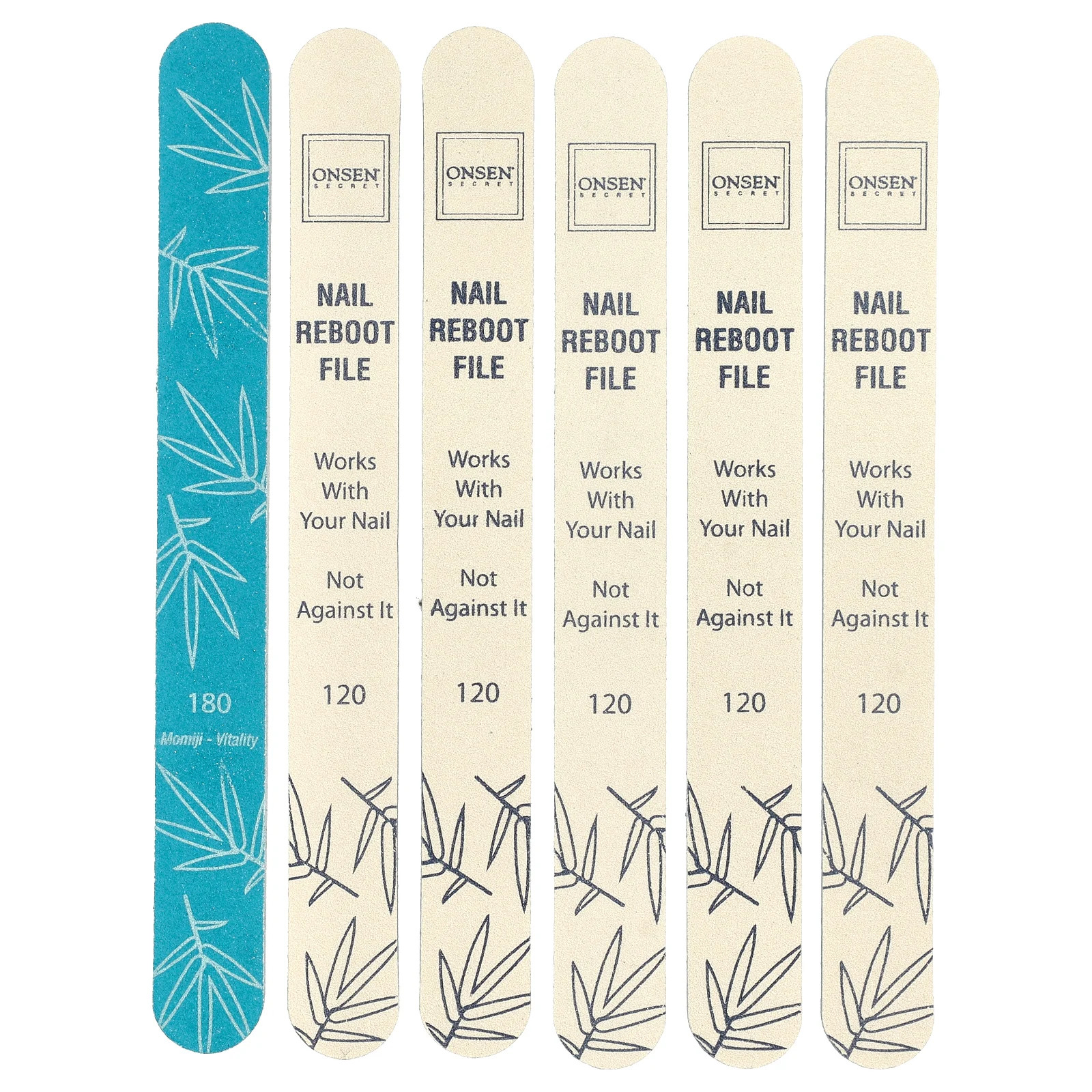 Пилочки для ногтей Reboot 120/180, 6 пилочек