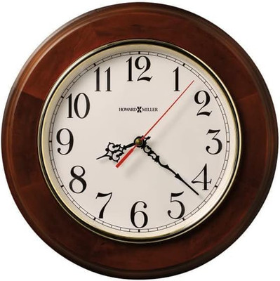 Howard Miller Culdesac Wall Clock II 549-659   11.5-Inch Windsor Cherry Finish,