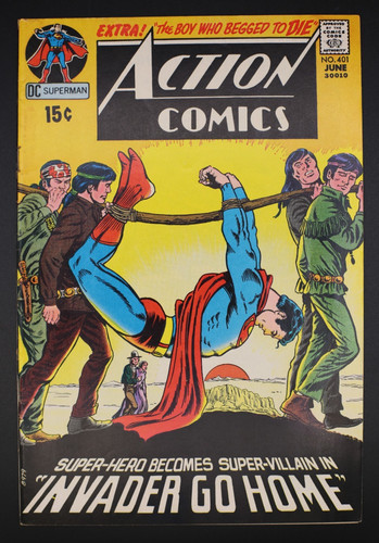 Action Comics #401 (DC 1971) Superman Fine+/VF - VERY NICE GLOSSY - OW PAGES