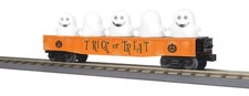 (Pre Order $79.99) MTH O Gauge Halloween Gondola Car W/Flickering Lighted Ghosts