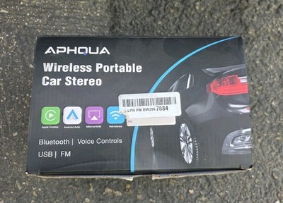 APHQUA Wireless Portable Car Stereo Open Box 7in APPLE CAR PLAY ANDROID
