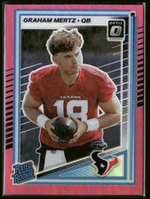 2025 Donruss Optic #259 Graham Mertz Pink