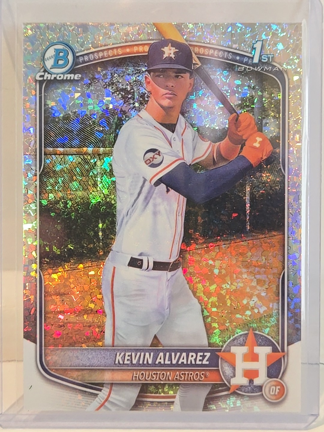 2025 1st Bowman Chrome Prospect Mini Diamond Refractor Kevin Alvarez