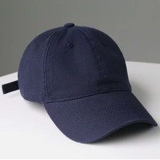 Cotton Baseball Cap Ball Dad Hat Adjustable Plain Solid Washed Men Washed
