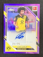 Karim Adeyemi 2025-26 Topps Chrome Bundesliga Purple Refractor Auto /75 #BA-KA