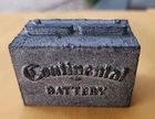 Continental Battery Vintage Advertising Paperweight Automotive 1.75in  8oz Lead