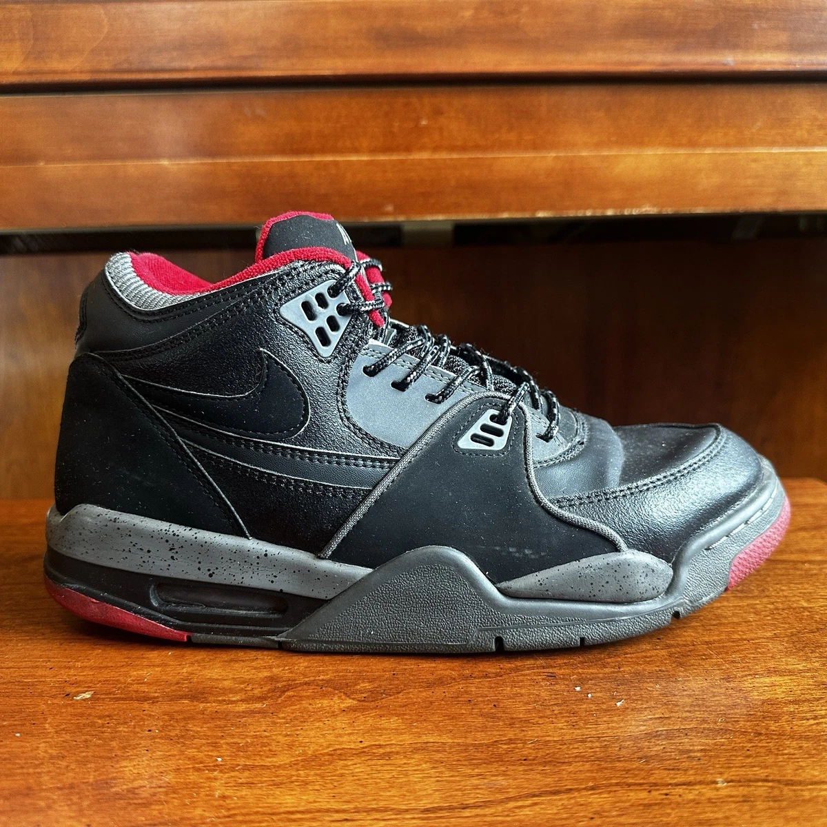 Nike Air Flight 89 Total Blackout Y2K Men Size 11 Black S000088 Nike - Men - Air Flight 89 - Black/White – Nohble main image 4