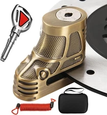 Candado Antirrobo para Moto – Freno de Disco Impermeable con Cable Recordatorio