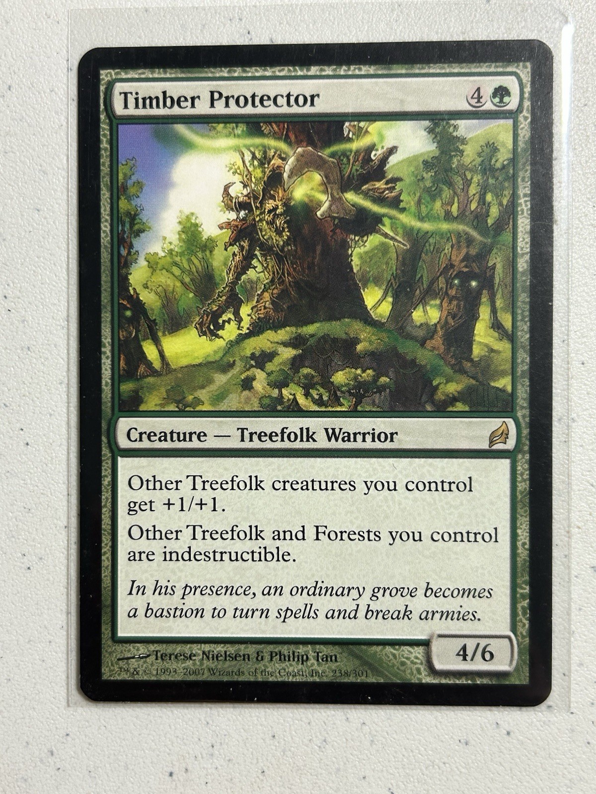 Timber Protector Lorwyn Rare 238/301 English 2007 MTG Magic the Gathering